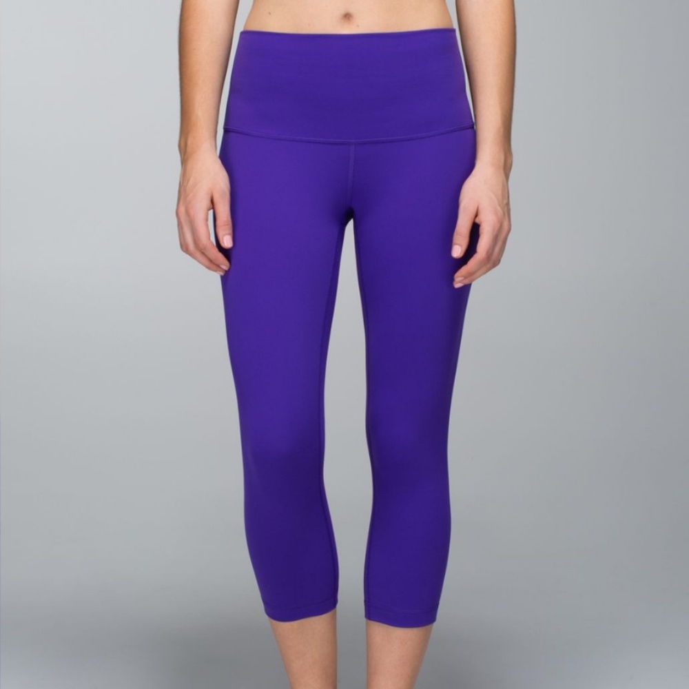 Lululemon Wunder Under Crop Roll Down